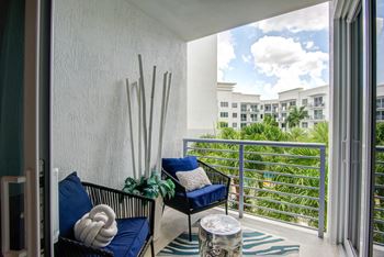 Private balcony or patio